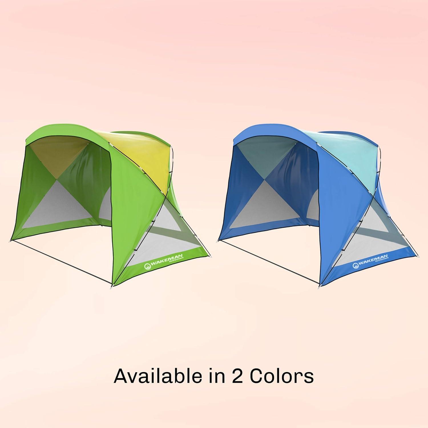 image:imageBeach Tent Sun Shelter for Shade with UV Protection and WaterResistant Coating for Sports Events and More with Carry Bag by Wakeman OutdoorsGreen