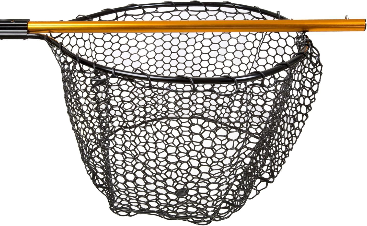 image:imageCollapsible Fishing Net 56Inch Retractable Landing Net with Telescopic Pole Fishing Equipment for CatchandRelease by Wakeman Gold