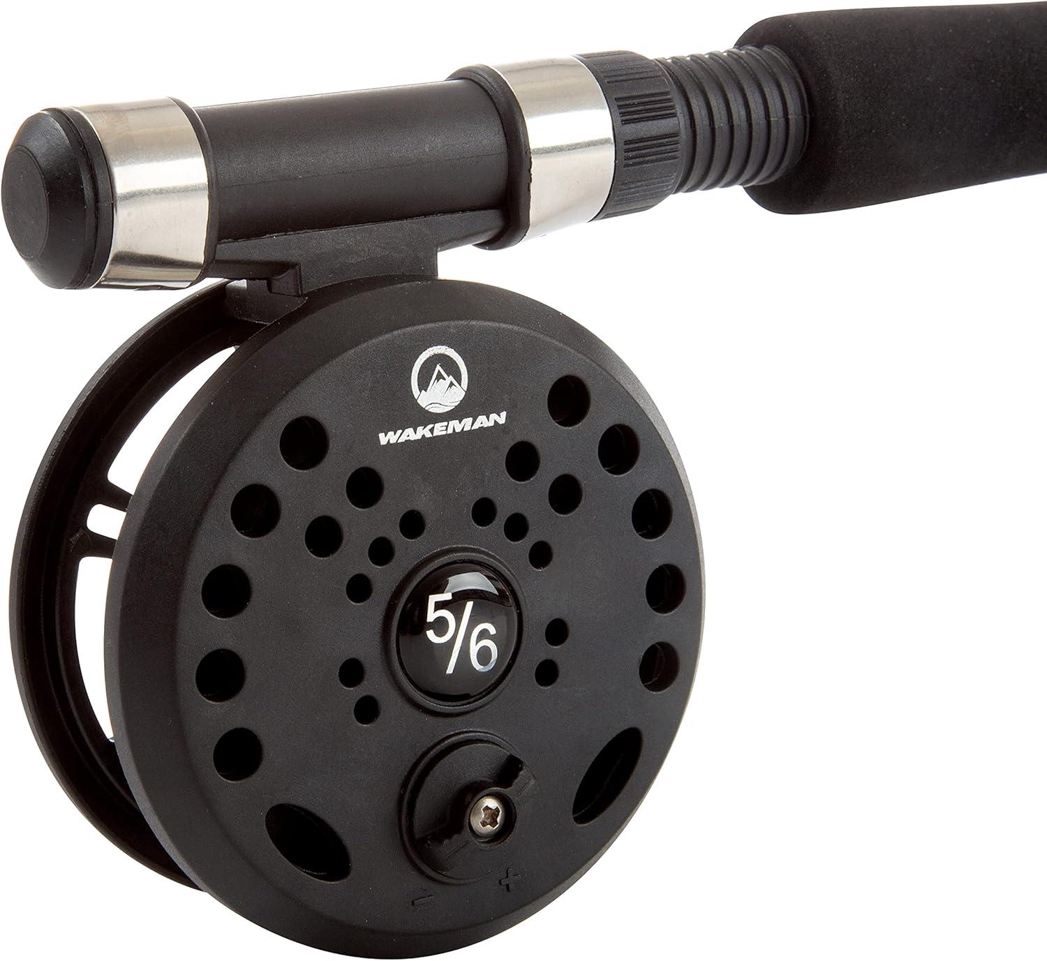 image:imageFly Fishing Rod and Reel Combo Including Carrying Case Flies and Fishing Line Charter Series Gear and Accessories by Wakeman Black