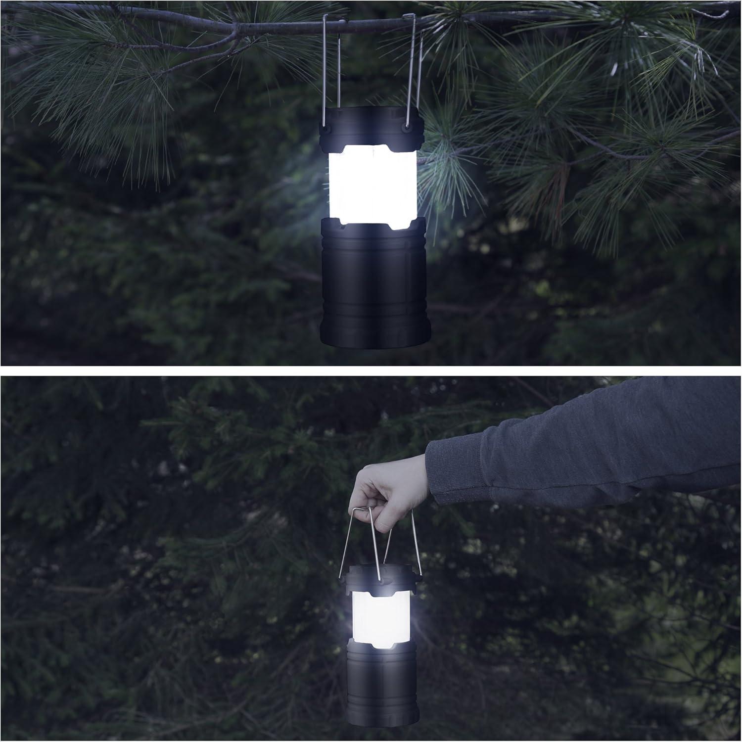 image:imageLED Lantern Collapsible and Portable LED Outdoor Camping Lantern Flashlight for Hiking Camping and Emergency By Wakeman Outdoors