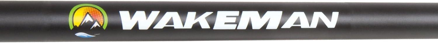 image:imageWakeman Fiberglass Fishing Rod and Reel Combo 2Piece 65Inch Medium Action Spinning Rod Set for Lake FishingBlackout Matte Black