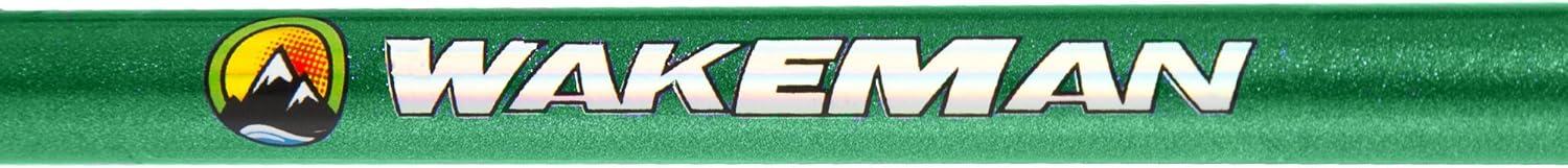 image:imageWakeman Fiberglass Fishing Rod and Reel Combo 2Piece 65Inch Medium Action Spinning Rod Set for Lake FishingEmerald Green Metallic