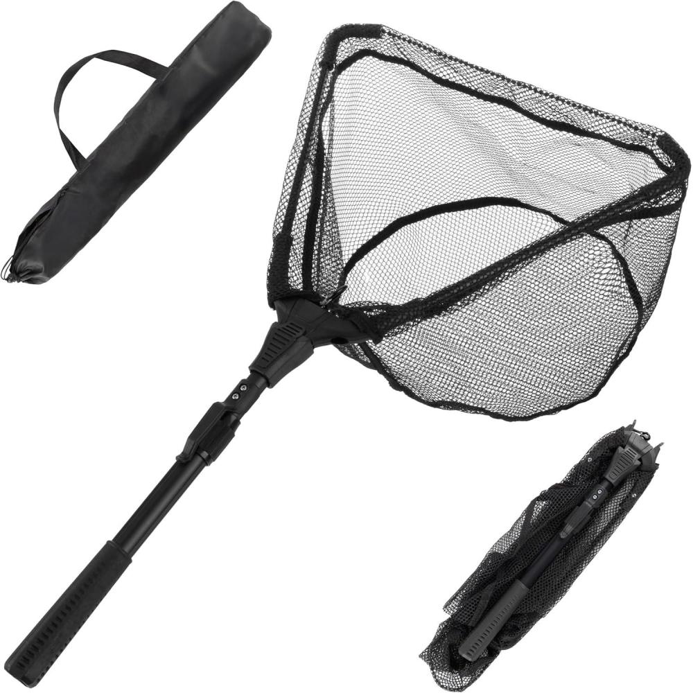 image:image8Inch Fishing Net Lightweight Aluminum Steel and Nylon Bait Net for Catch and Release or Sport Fishing in Salt and Freshwater by Wakeman28 X 16 X 1