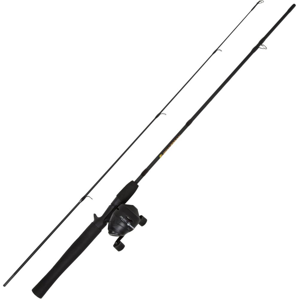 image:imageFishing Pole 5Foot 4Inch Fishing Rod and Reel Combo Spincast Reel with StainlessSteel and Fiberglass Rod Angling Gear by Wakeman