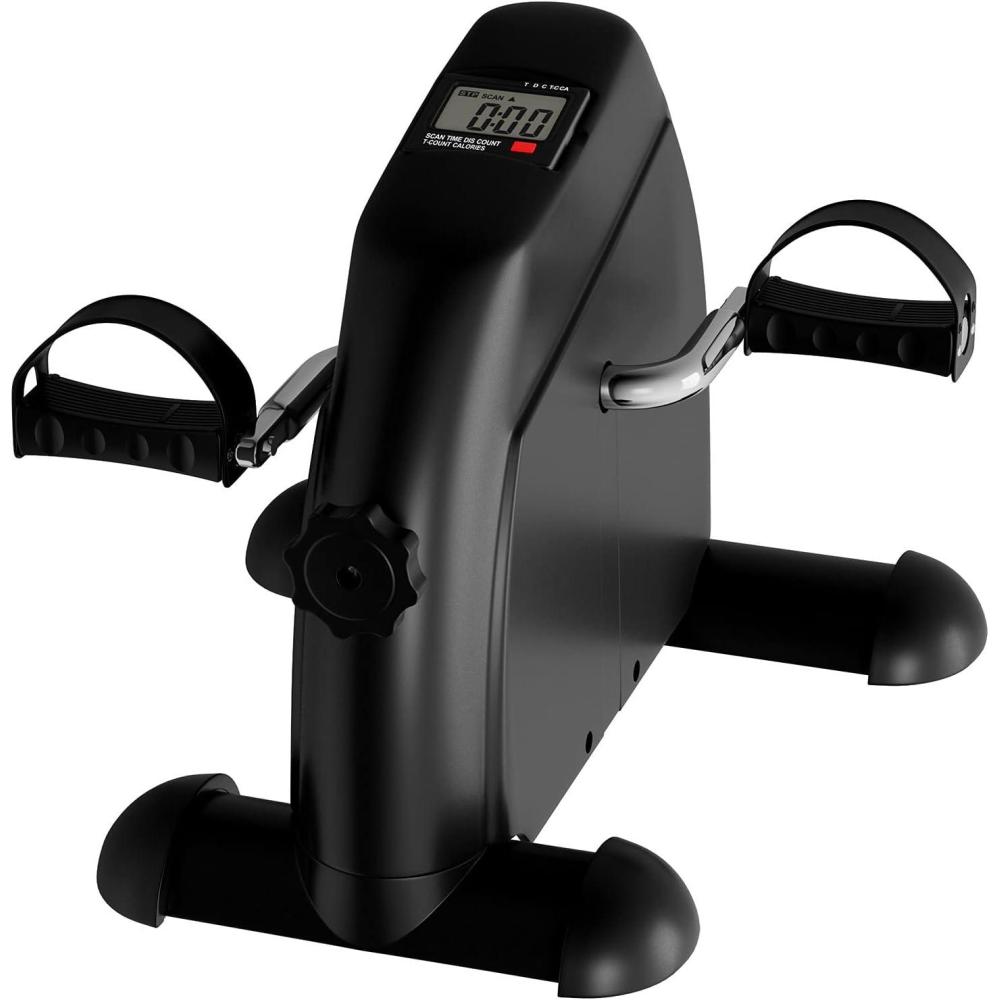 image:imageUnder Desk Bike and Pedal Exerciser AtHome Physical Therapy Equipment and Exercise Machine for Arms and Legs with LCD Screen by Wakeman Fitness