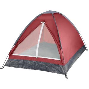 image:image2 Person Camping Tent with Rain Fly and Carrying Bag  Lightweight Outdoor Pop Up Tents for Camping Essentials Music Festivals Backpacking Hiking or Beach Shelter by Wakeman OutdoorsRed