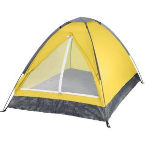 image:image2 Person Camping Tent with Rain Fly and Carrying Bag  Lightweight Outdoor Pop Up Tents for Camping Essentials Music Festivals Backpacking Hiking or Beach Shelter by Wakeman OutdoorsYellow