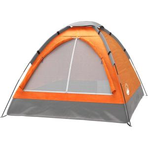 image:image2 Person Camping Tent with Rain Fly and Carrying Bag  Lightweight Outdoor Pop Up Tents for Camping Essentials Music Festivals Backpacking Hiking or Beach Shelter by Wakeman OutdoorsOrange