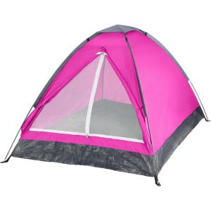 image:image2 Person Outdoors Camping Tent with Rain Fly and Carrying Bag  Lightweight Outdoor Pop Up Tents for Camping Essentials Music Festivals Backpacking Hiking or Beach Shelter by Wakeman OutdoorsPink