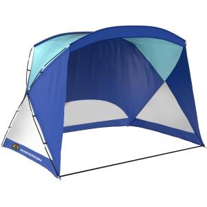image:imageBeach Tent  Sun Shelter for Shade with UV Protection and WaterResistant Coating for Sports Events and More with Carry Bag by Wakeman OutdoorsTurquoiseBlue