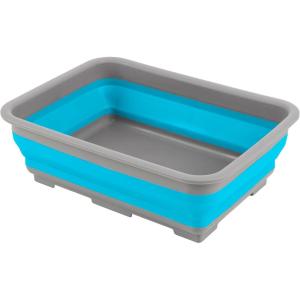 image:imageCollapsible Cleaning Caddy  Portable Multiuse Wash Basin Dish Tub or Ice Bucket with 727L Capacity for Camping and Tailgating by Wakeman RedBlue