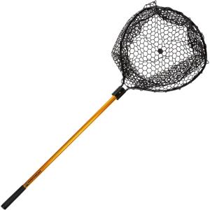 image:imageCollapsible Fishing Net  56Inch Retractable Landing Net with Telescopic Pole  Fishing Equipment for CatchandRelease by Wakeman Gold