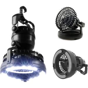 image:imageLED Lantern 2 in 1 Battery Powered Fan and Lantern by Wakeman Outdoors Portable Fan