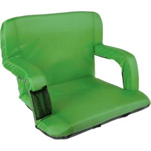 image:imageWakeman Outdoors Wide Stadium Seat Chair Bleacher Cushion Padded Back Support ArmrestsGreen