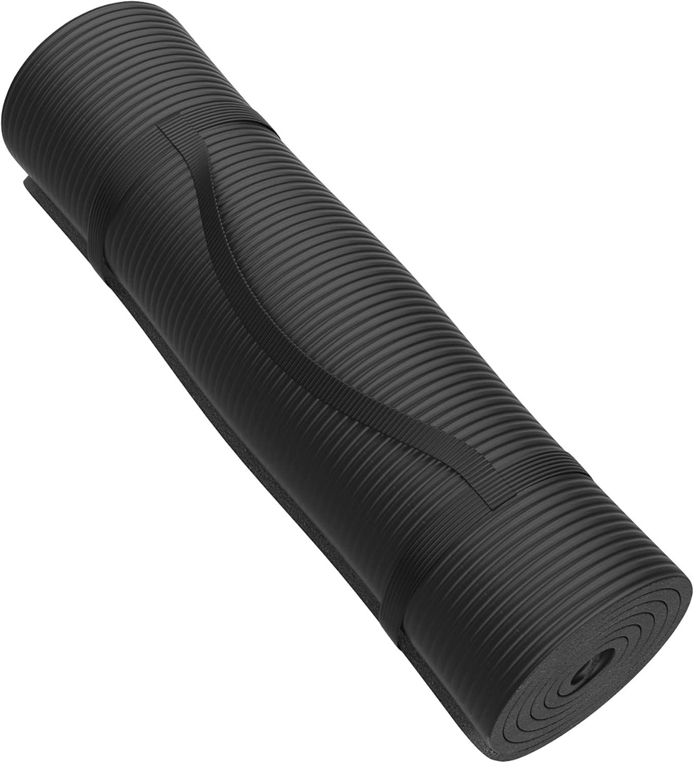 image:imageFoam Sleeping Pad Lightweight 05Inch Mat for Camping Cots Tents Backpacking and Yoga NonSlip and Waterproof with Handle by Wakeman Black