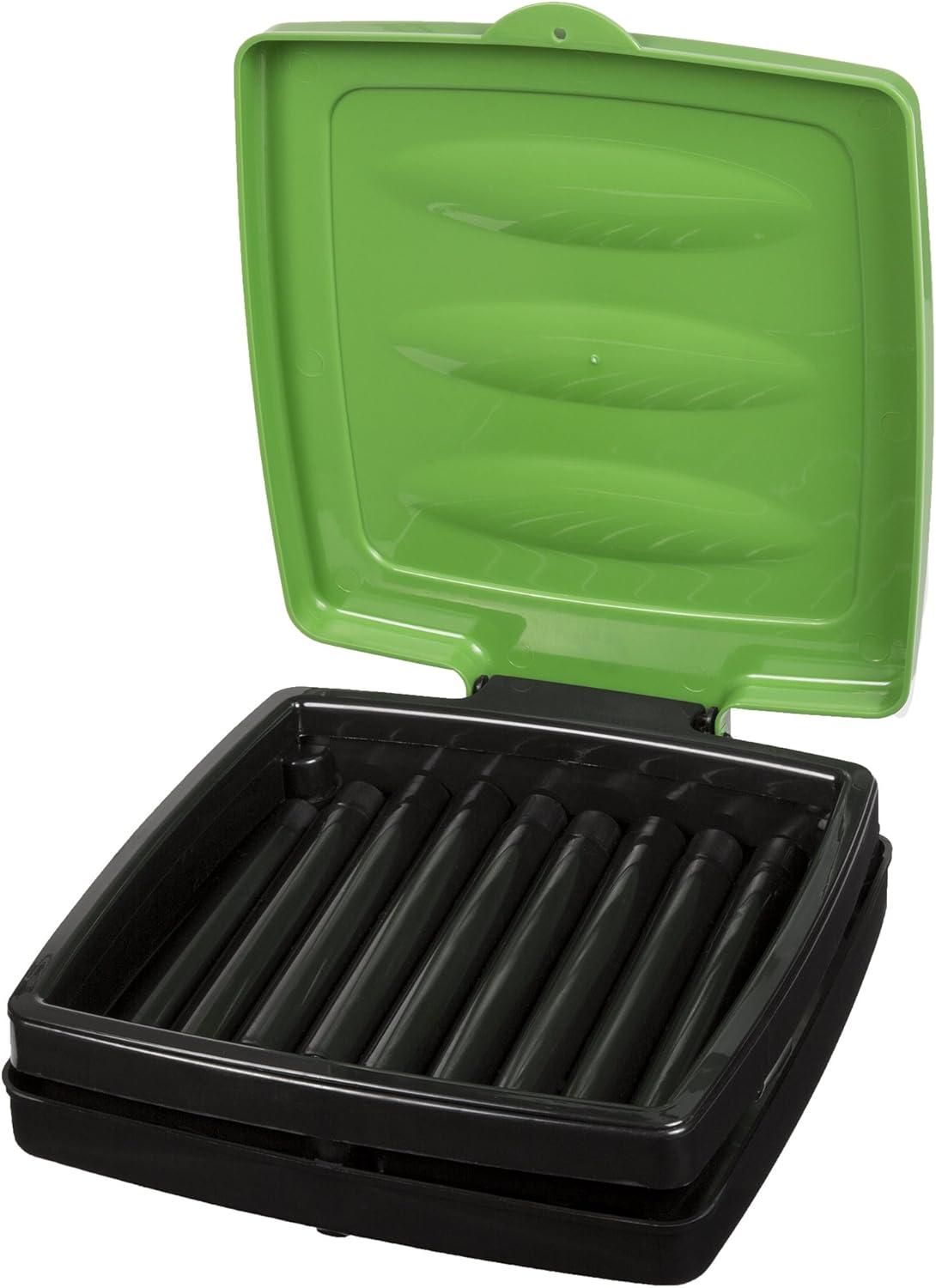 image:imagePortable Trash Bag Holder Collapsible 13Gallon Garbage Bin for IndoorOutdoor Use Camping Recycling and Parties Durable Plastic Trash Can by Wakeman Outdoors BlueGreen