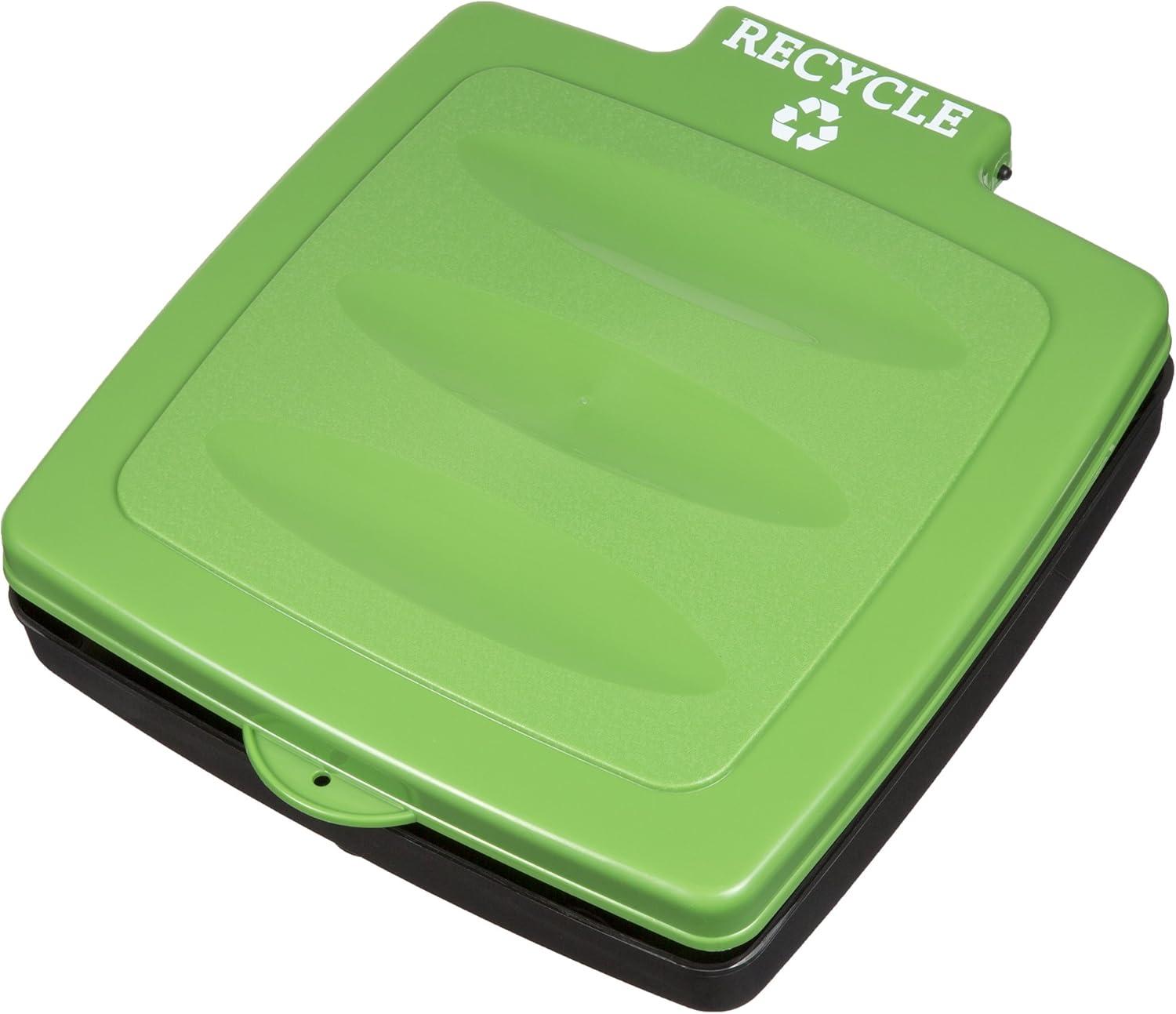 image:imagePortable Trash Bag Holder Collapsible 13Gallon Garbage Bin for IndoorOutdoor Use Camping Recycling and Parties Durable Plastic Trash Can by Wakeman Outdoors BlueGreen