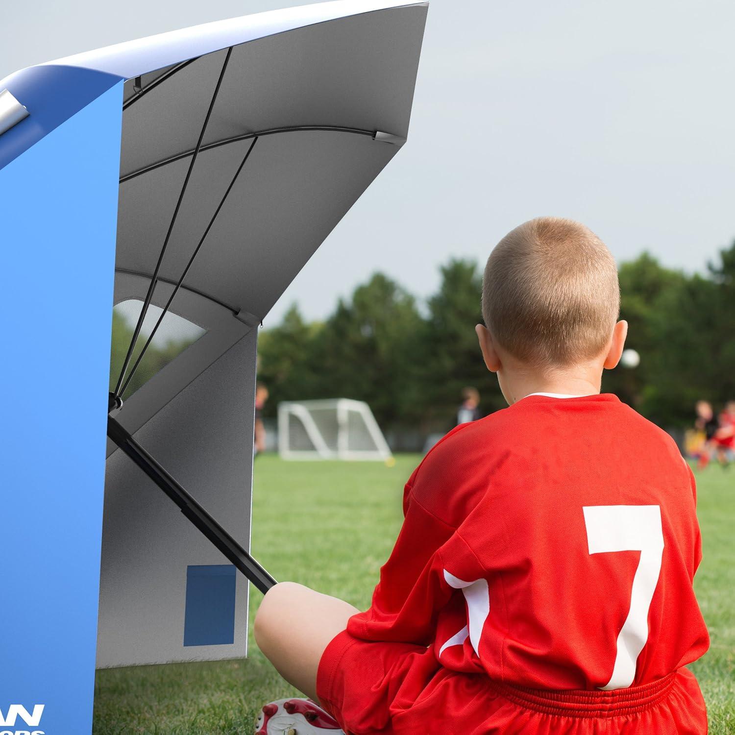 image:imageWakeman 75CMP1029 Portable Canopy Umbrella Sun Shelter 86 Blue