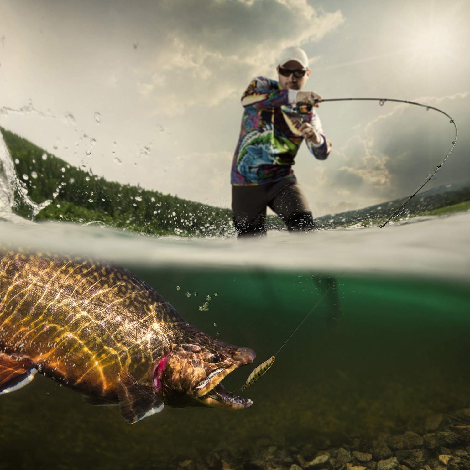 image:imageWakeman Outdoors Fly Fishing Rod amp Reel Combo Starter Kit with Case and AccessoriesCompact Collapsible Kit 97inch