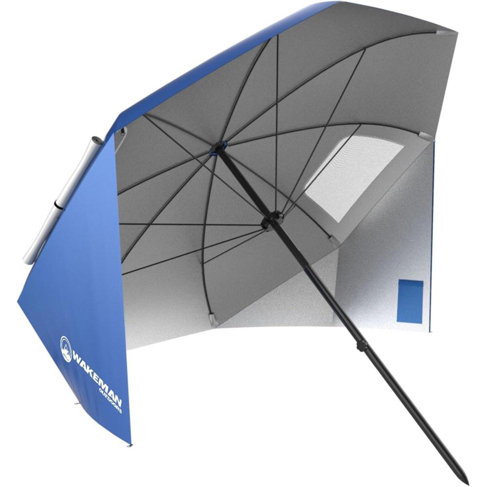 image:imageWakeman 75CMP1029 Portable Canopy Umbrella Sun Shelter 86 Blue