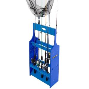 image:imageFishing Rod Rack  Plastic Floor Storage Holder  Organizer Stand for Home or Garage  Fits 16 Freshwater or Saltwater Rods by Wakeman Outdoors