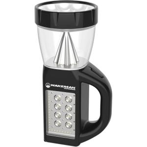 image:imageLED Lantern with Flashlight and Panel Light  Lightweight and BatteryPowered Camping Lantern  Great for Hiking or Emergencies by Wakeman Black