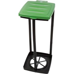 image:imagePortable Trash Bag Holder  Collapsible 13Gallon Garbage Bin for IndoorOutdoor Use Camping Recycling and Parties  Durable Plastic Trash Can by Wakeman Outdoors BlueGreen