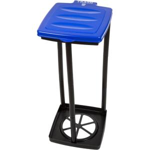 image:imagePortable Trash Bag Holder  Collapsible 13Gallon Garbage Bin for IndoorOutdoor Use Camping Recycling and Parties  Durable Plastic Trash Can by Wakeman Outdoors BlueBlue